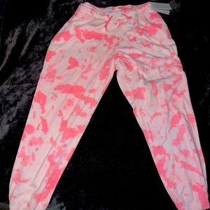 Pink Tie Die Nike Sweats size L